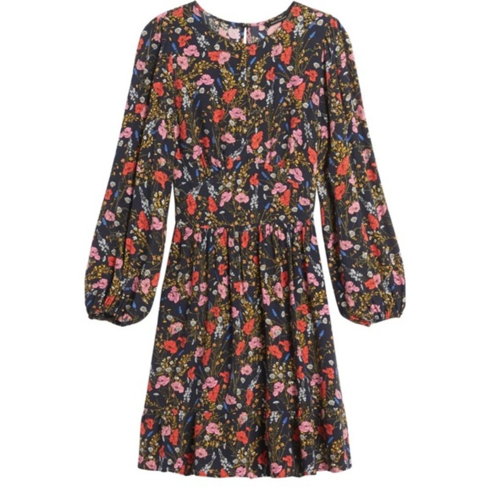 Banana Republic floral keyhole dress NWOT